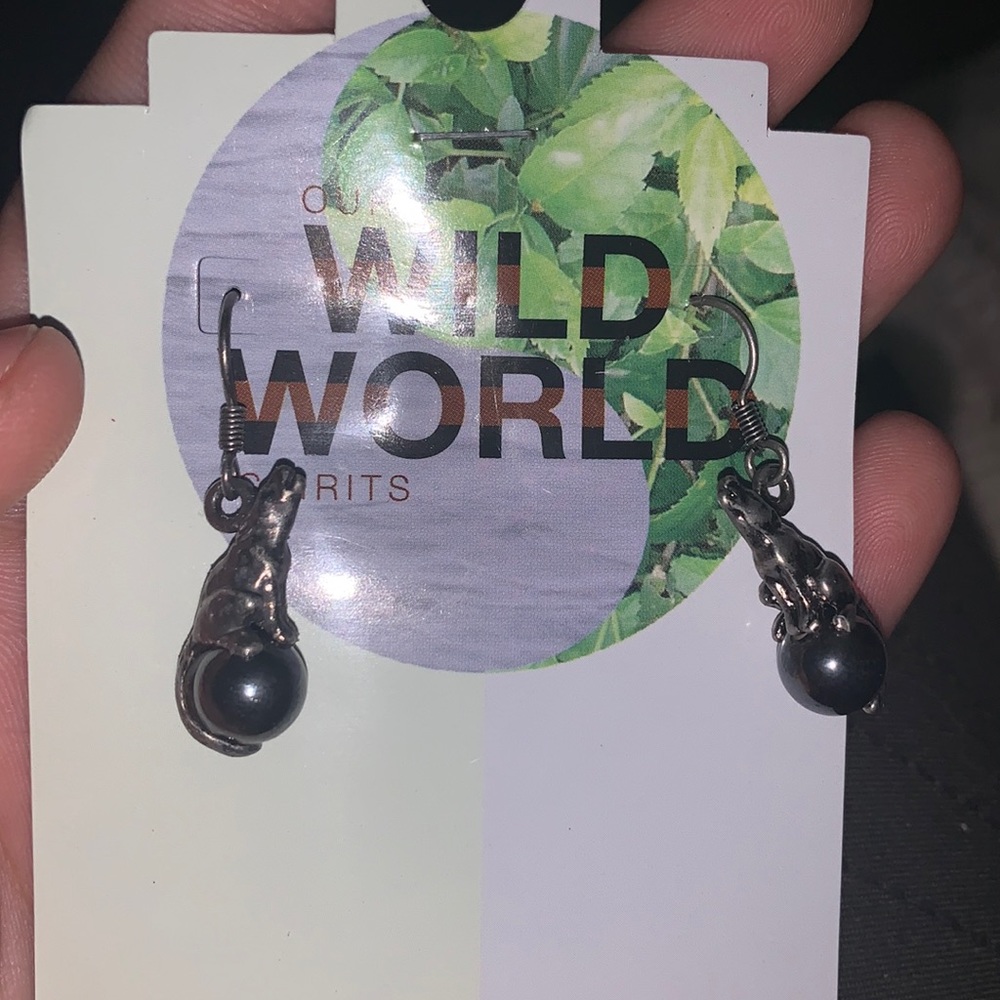 Dinosaur earrings